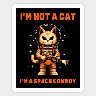 Space Cowboy Cat Magnet